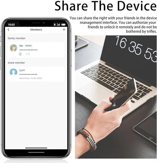 IP67 Waterproof USB Rechargeable Security Smart Fingerprint Padlock