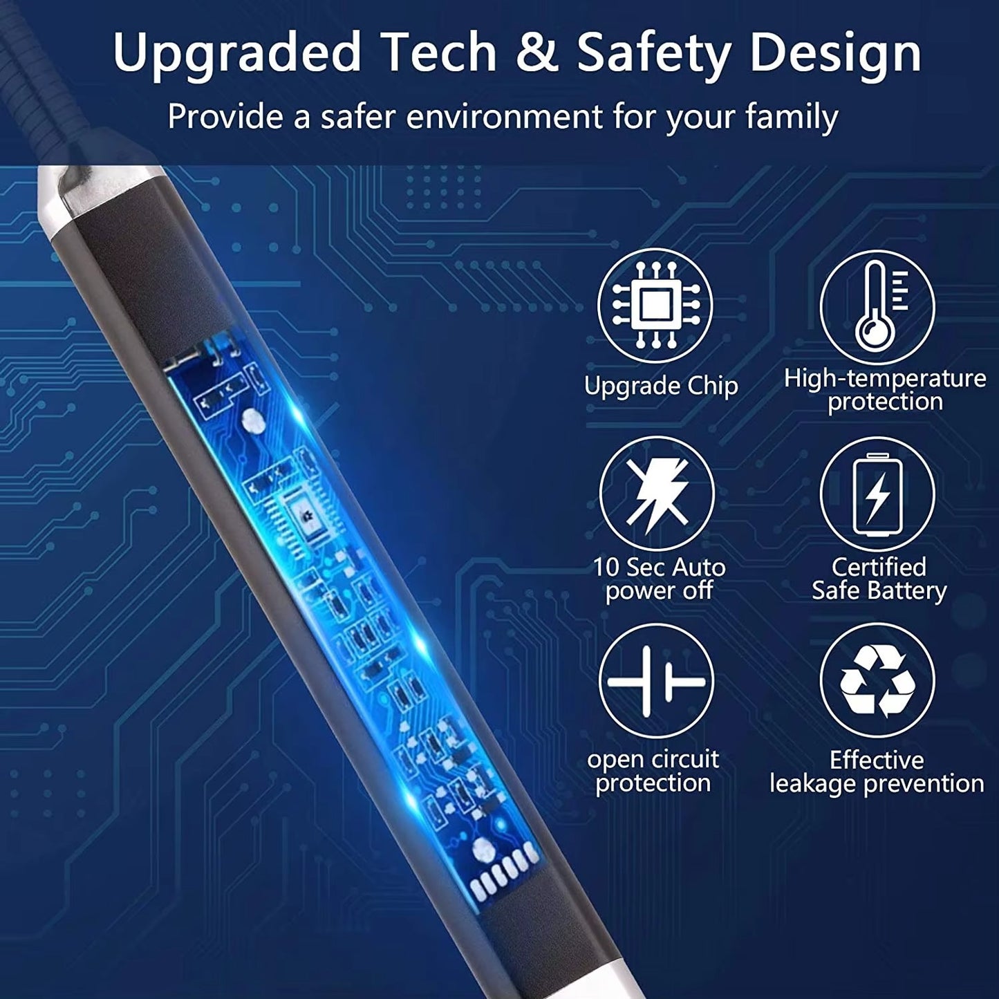 Candle Electric Lighter Arc USB Rechargeable Lighter for Outdoor BBQ