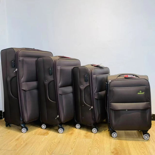 GEMULIN High Quality Fabric Luggage Business Soft Unisex Suitcase