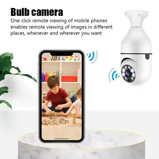 Built-in Microphone Bulb Camera Waterproof Ip67 Camera De Surveillence Smart Home Security E27