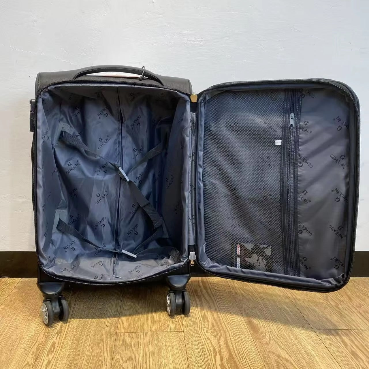 GEMULIN High Quality Fabric Luggage Business Soft Unisex Suitcase