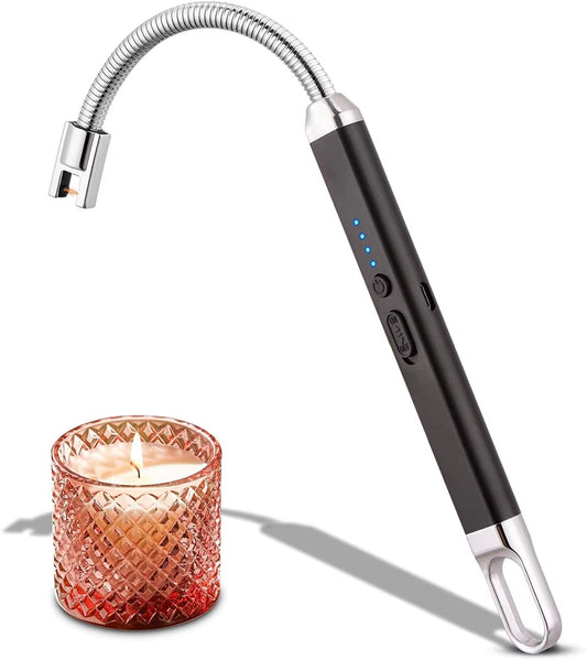 Candle Electric Lighter Arc USB Rechargeable Lighter for Outdoor BBQ