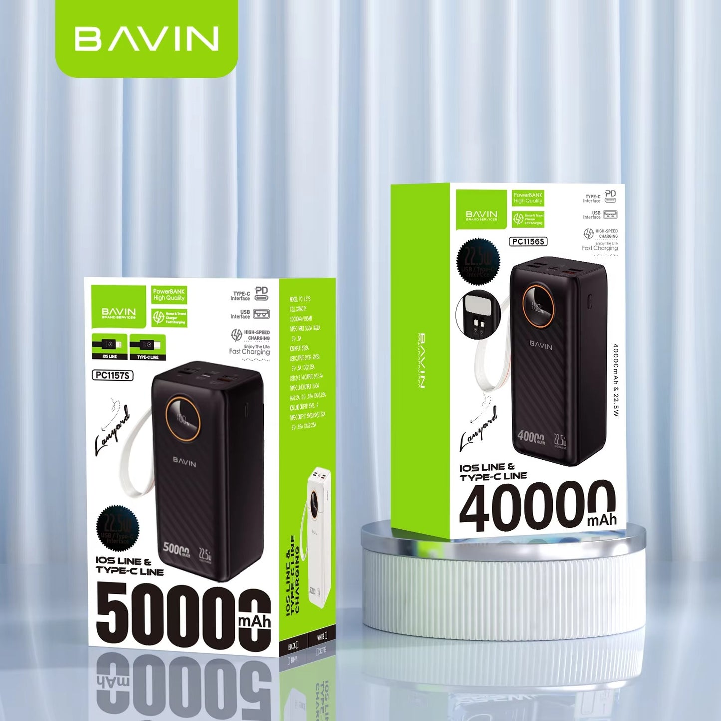 BAVIN POWERBANK 40000mAh ORIGINAL BRAND
